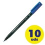 Staedtler Lumocolor 313 Azul Set de 10 unidades